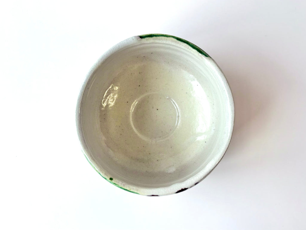 ORIBE KAKE Matcha Bowl | 織部掛抹茶碗
