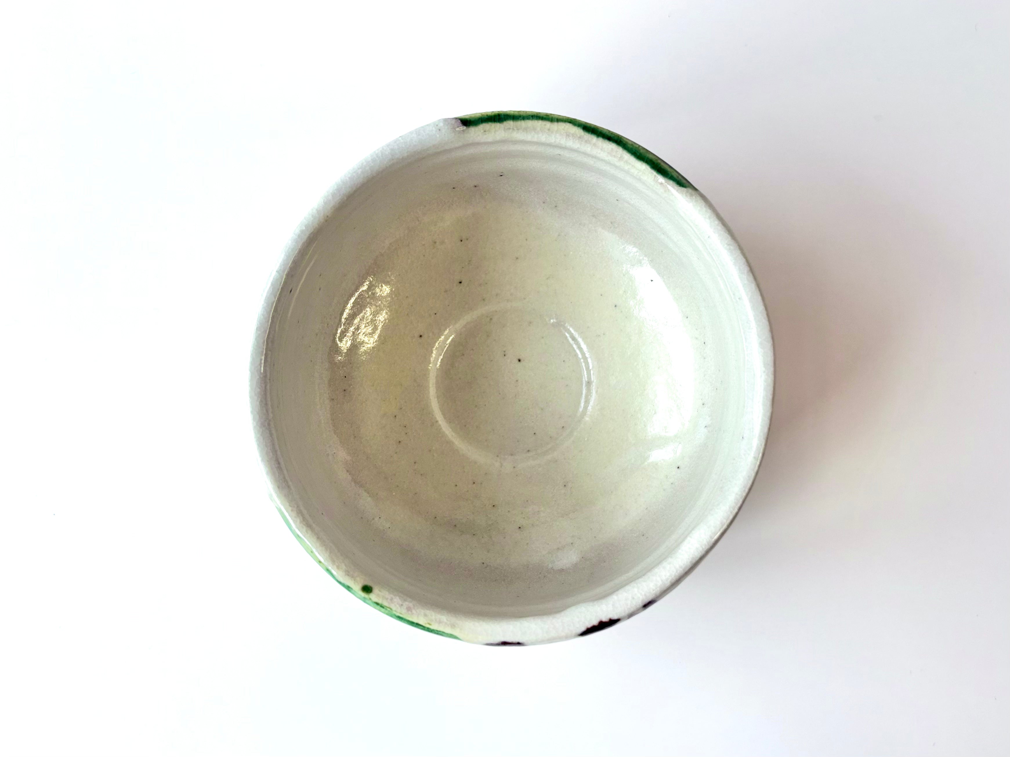 ORIBE KAKE Matcha Bowl | 織部掛抹茶碗