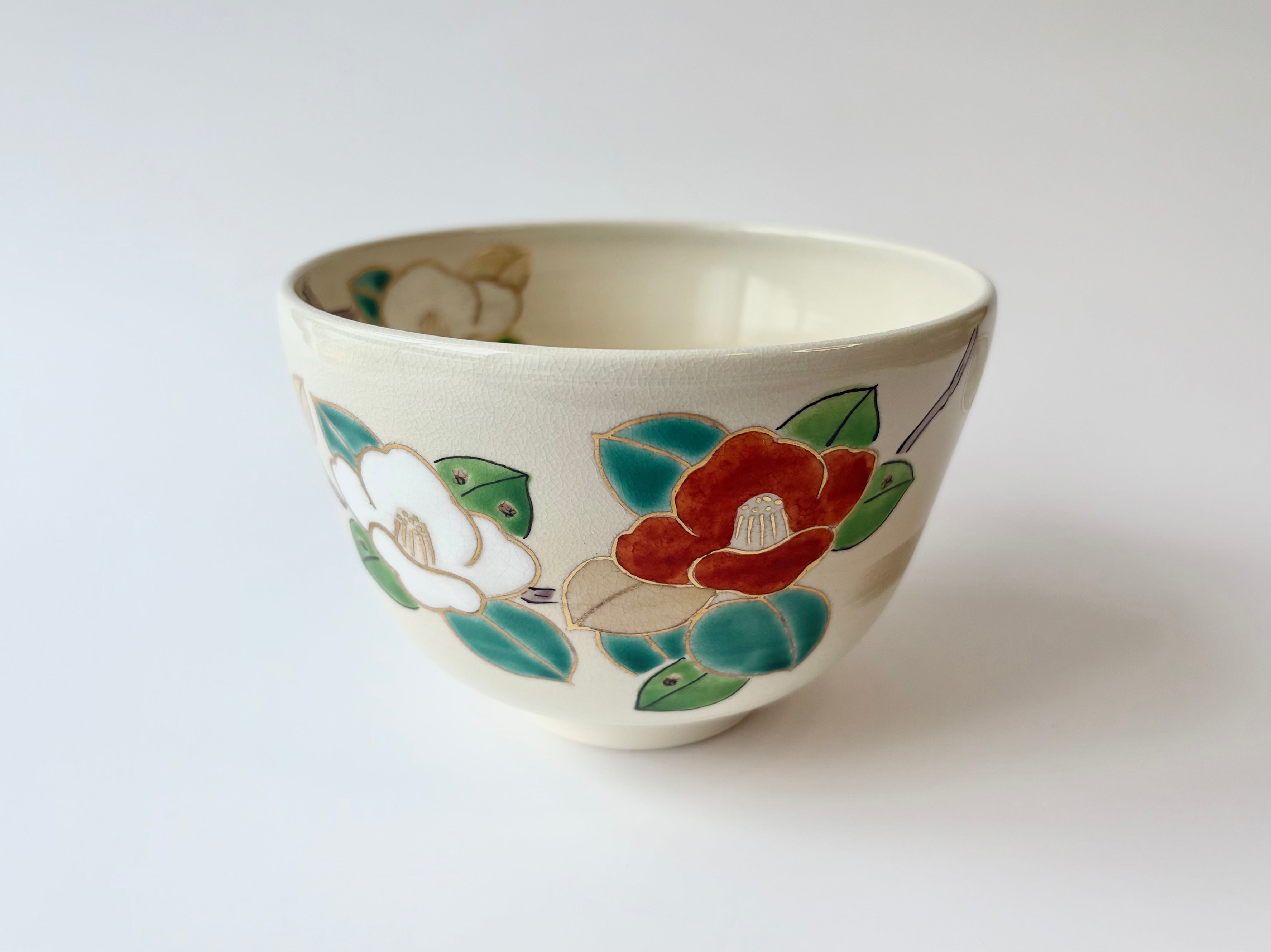 KAN-TSUBAKI Matcha Bowl | 寒椿抹茶椀　- by Yuhei Nakamura