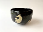 KURO RAKU Chawan | 跳馬 楽茶碗 - by Shouraku Kiln
