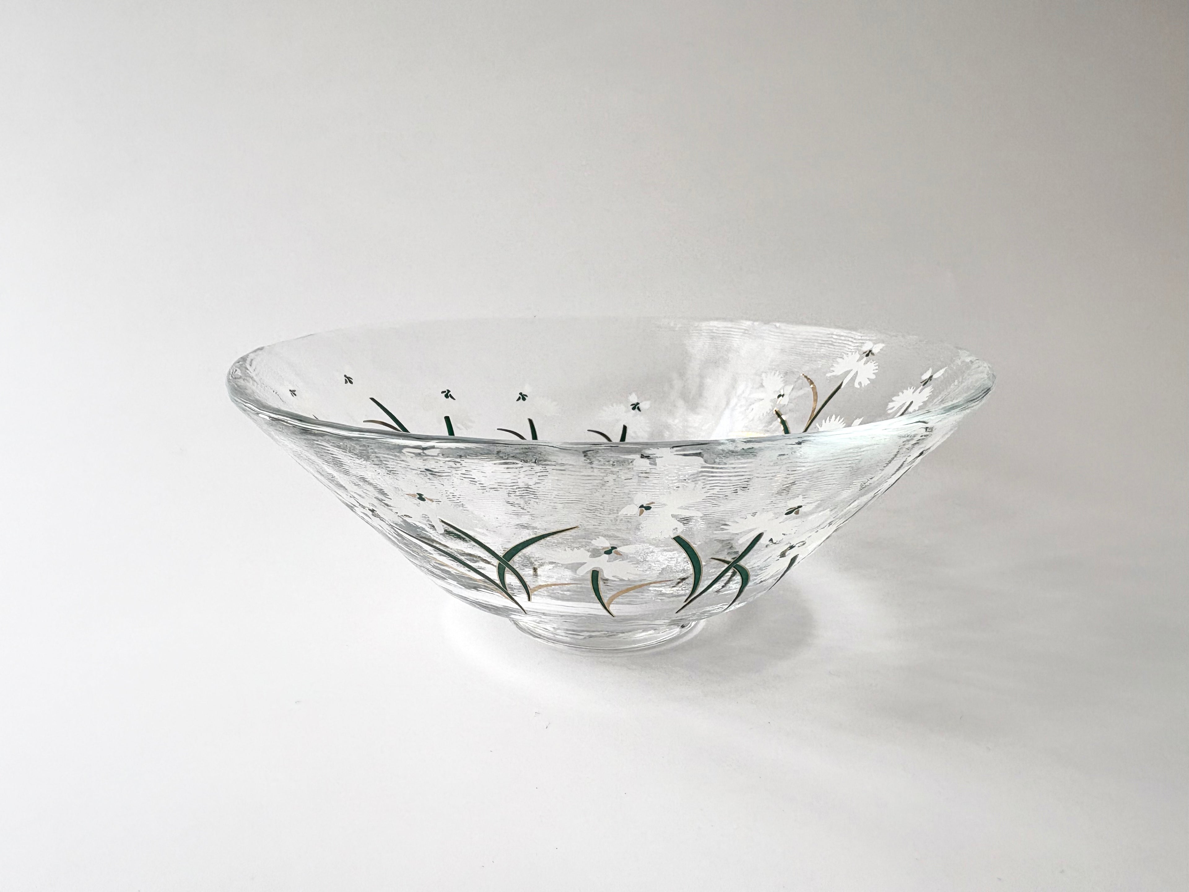 AGISO Glass HIRA Chawan | ガラス平茶碗 -by Taeburo Azuma